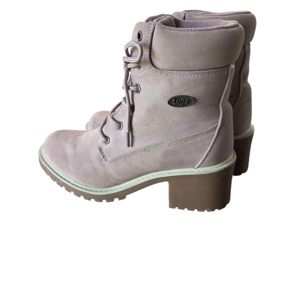 Lugz Clove Boots Pink Faux Suede Size 10 Good Condition - Picture 2 of 7